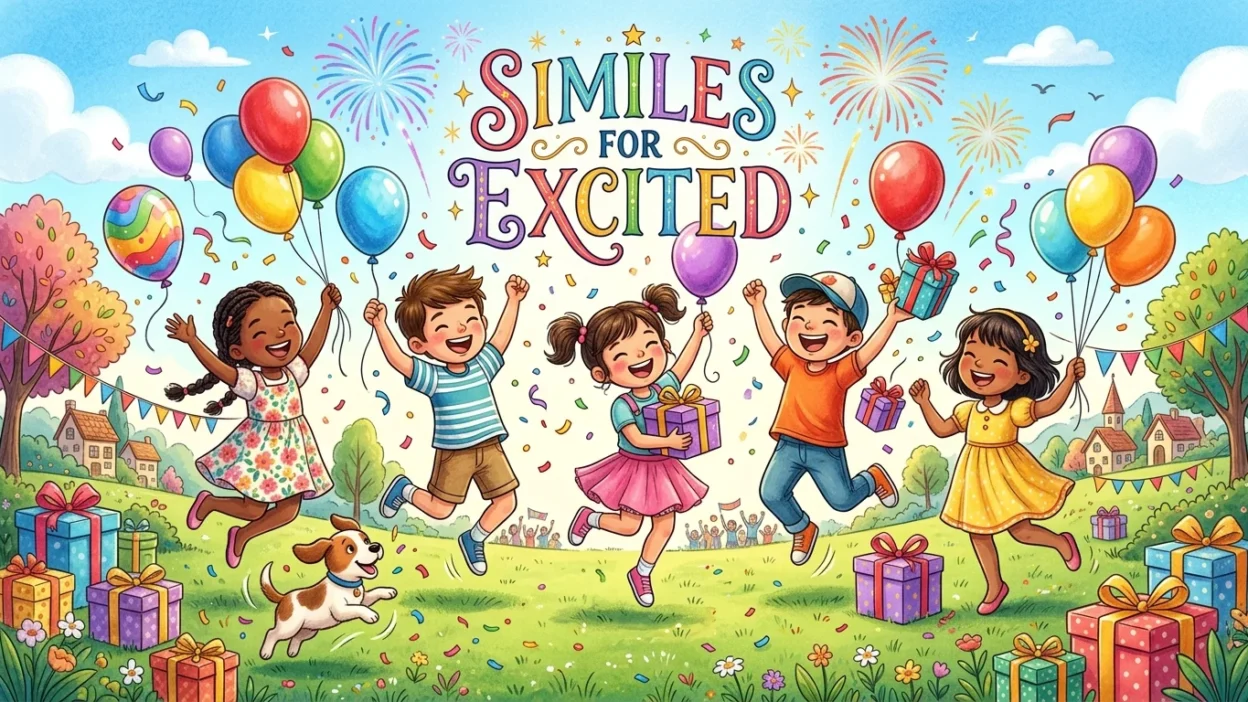 Similes for Excited