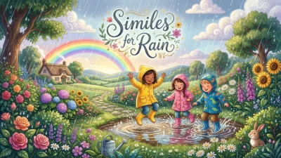 Similes for Rain